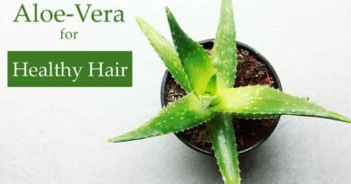 aloe vera for healhty hair.