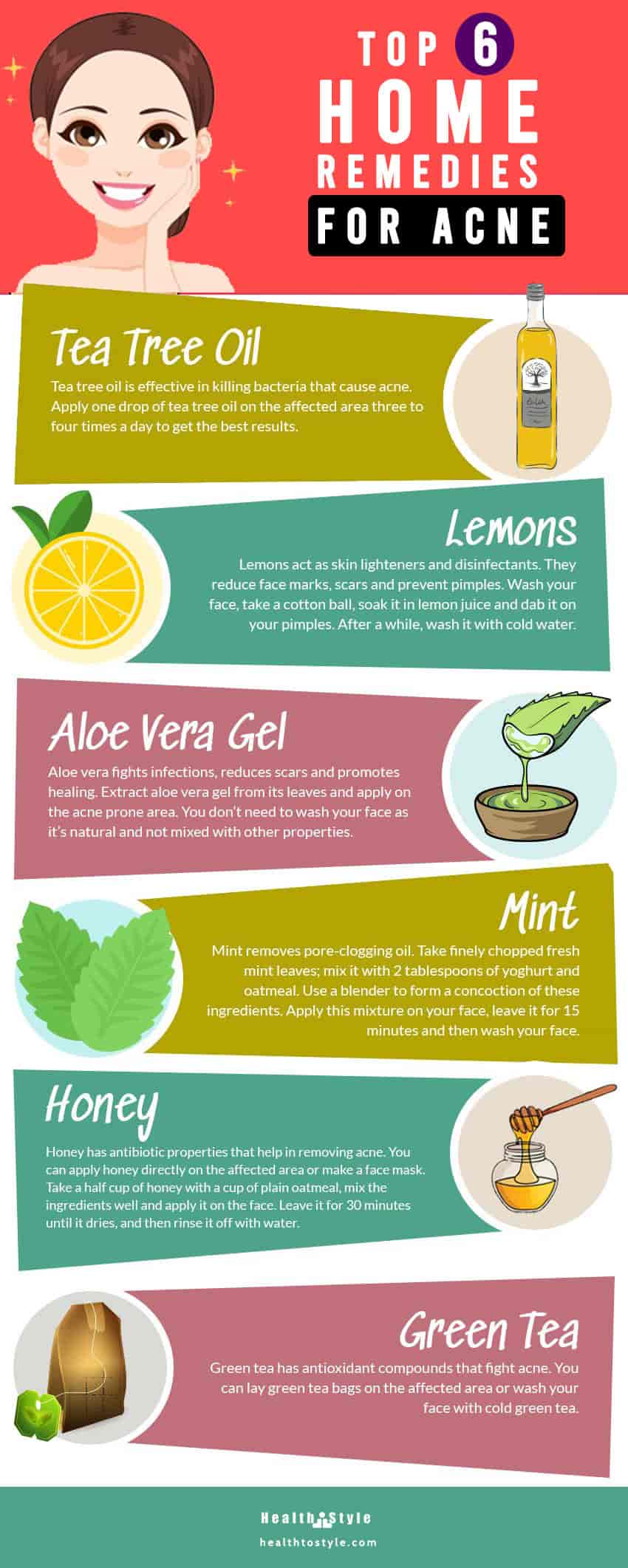 Home Remedies for Acne- infographic