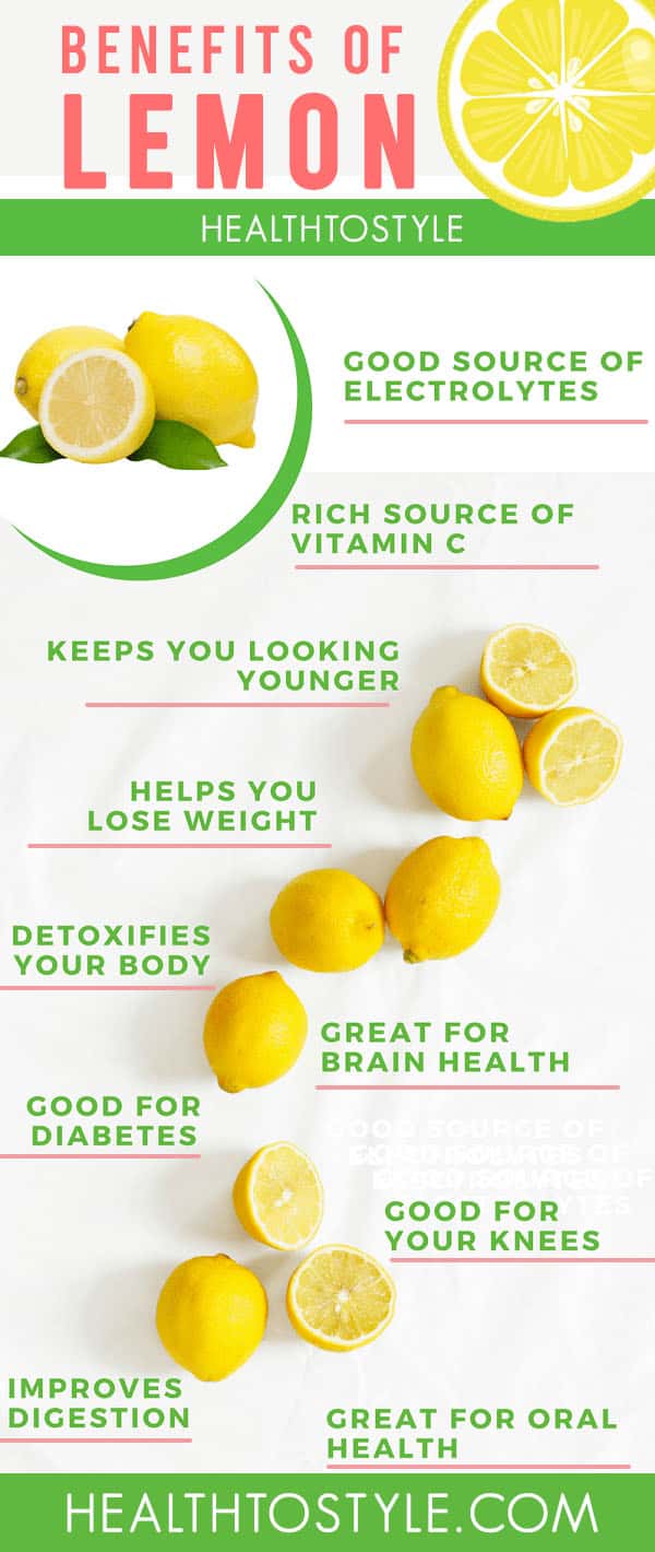Benefits of Lemon - infograph