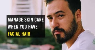 skincare with facial hair