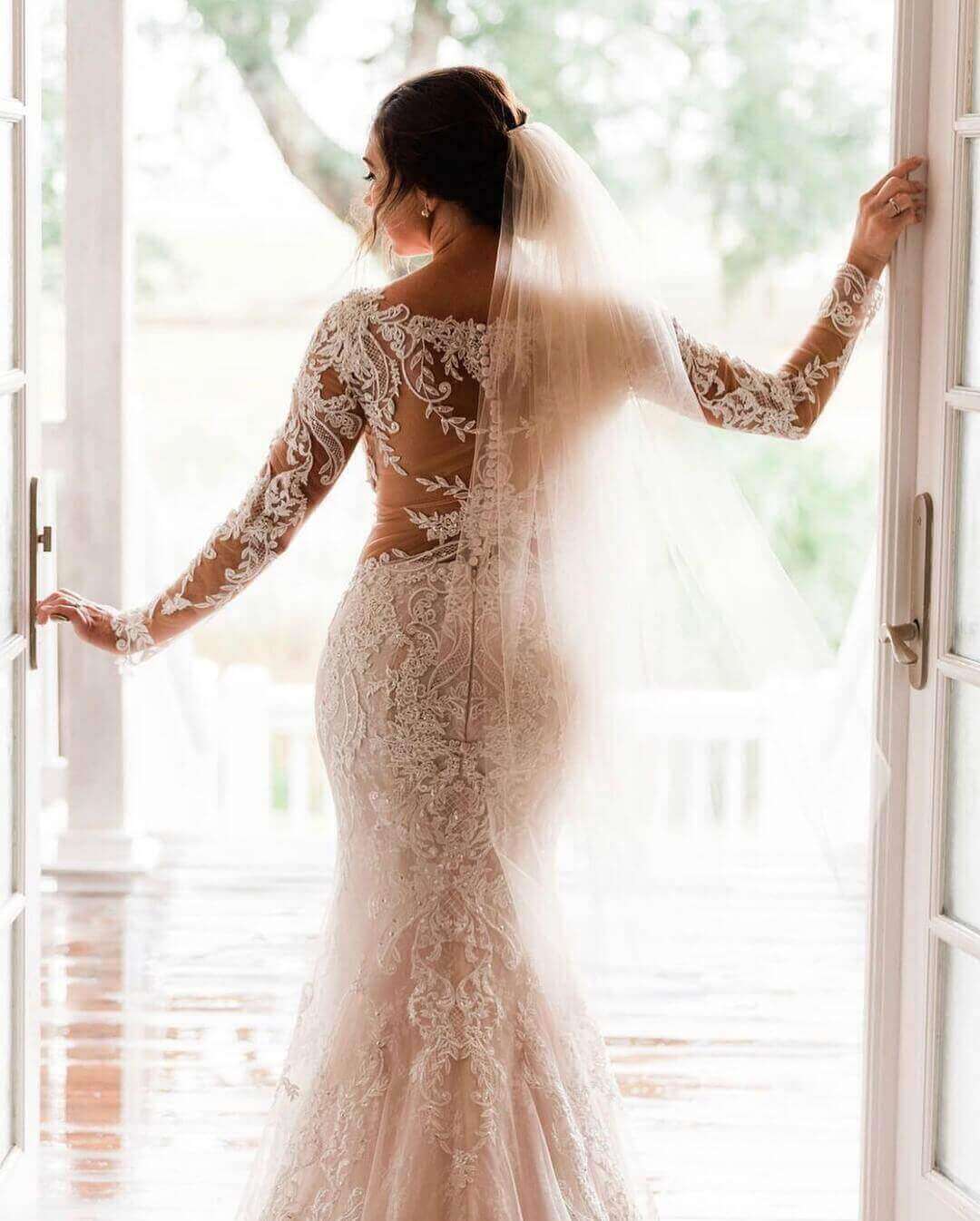 Sexy Long Sleeve Wedding Dress