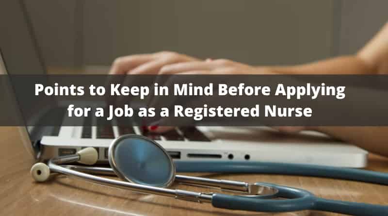 Applying for a Job as a Registered Nurse