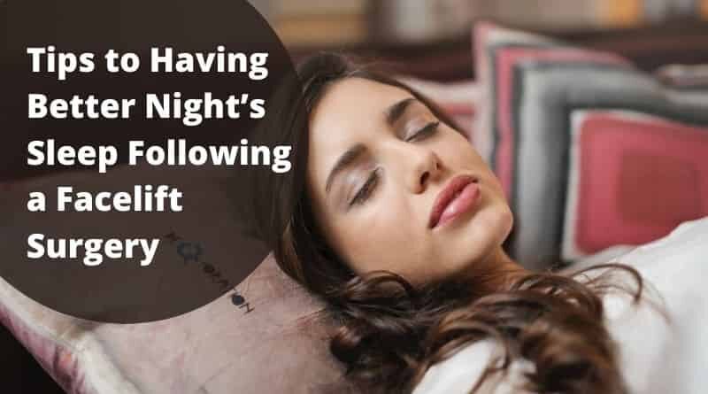 Improve Your Quality of Sleep Following Plastic Surgery
